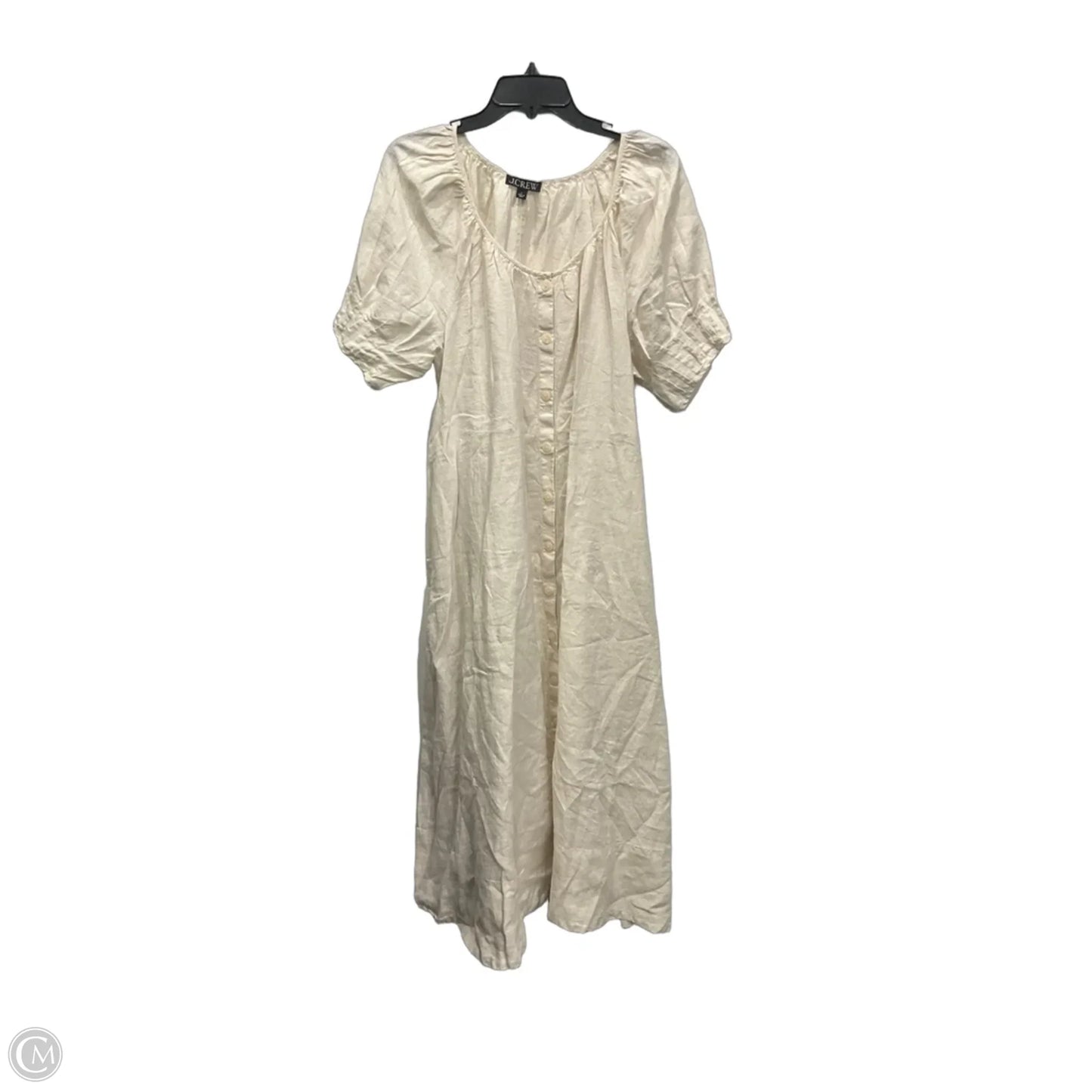 Dress Casual Midi By J. Crew In Cream, Size: L