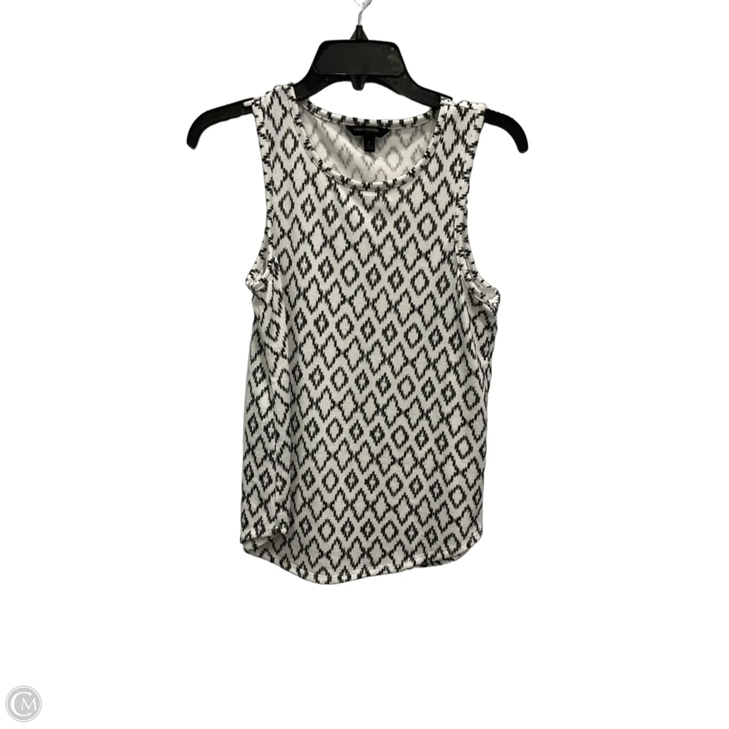Top Sleeveless By Banana Republic In Black & White, Size: S