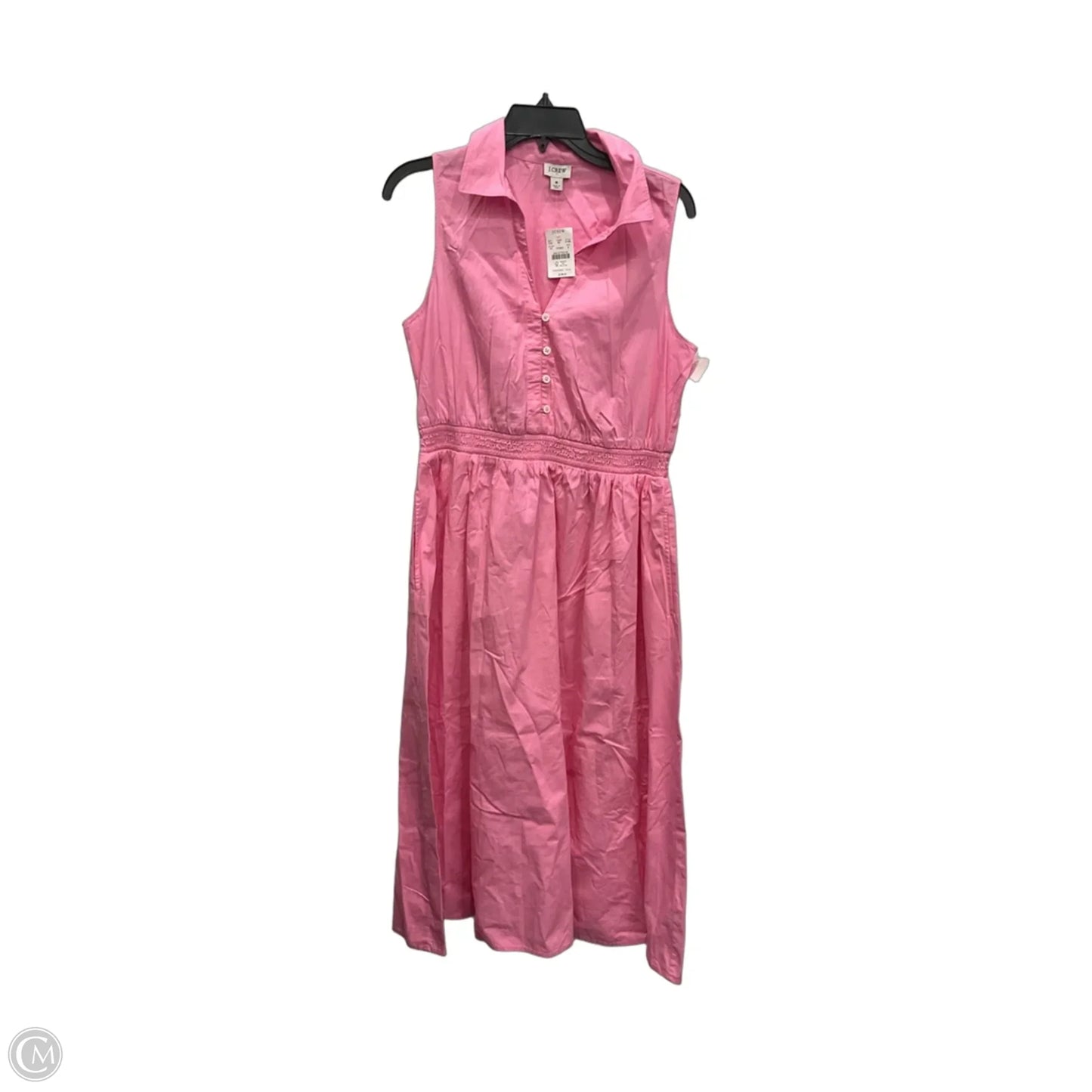 Dress Casual Midi By J. Crew In Pink, Size: M