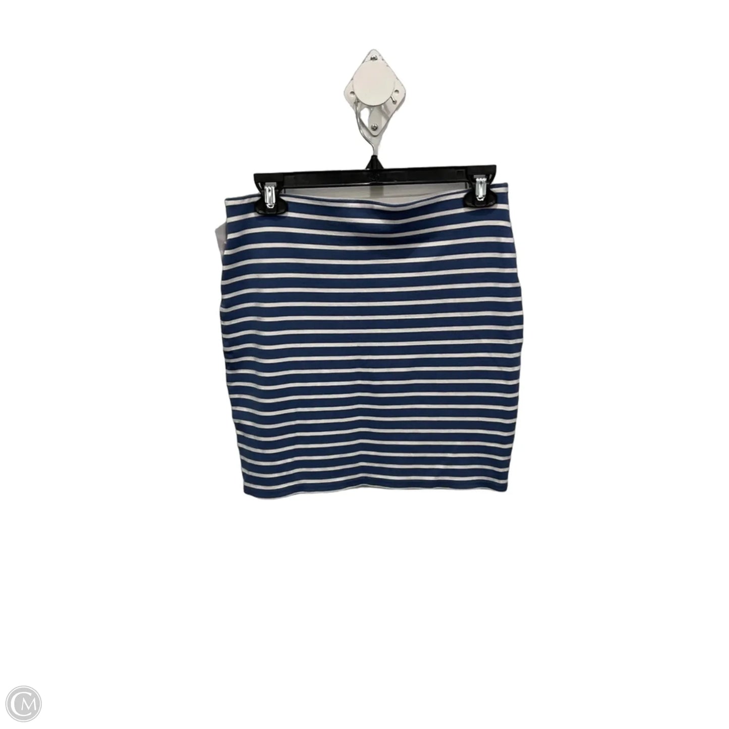 Skirt Mini & Short By Loft In Striped Pattern, Size: S