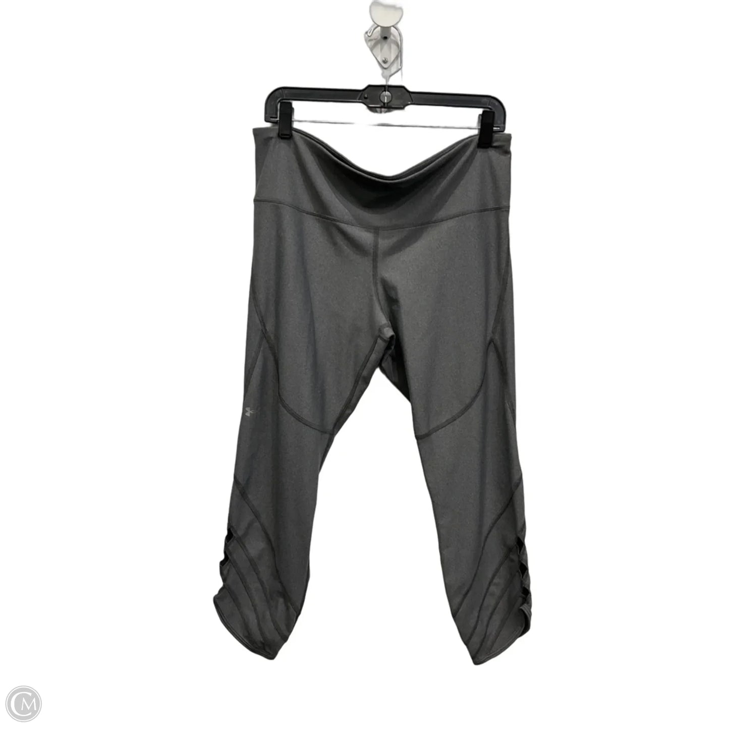 Athletic Leggings By Under Armour In Grey, Size: Xl