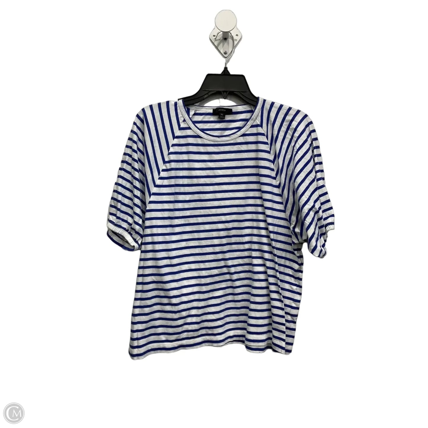 Top Short Sleeve By J. Crew In Striped Pattern, Size: Xl