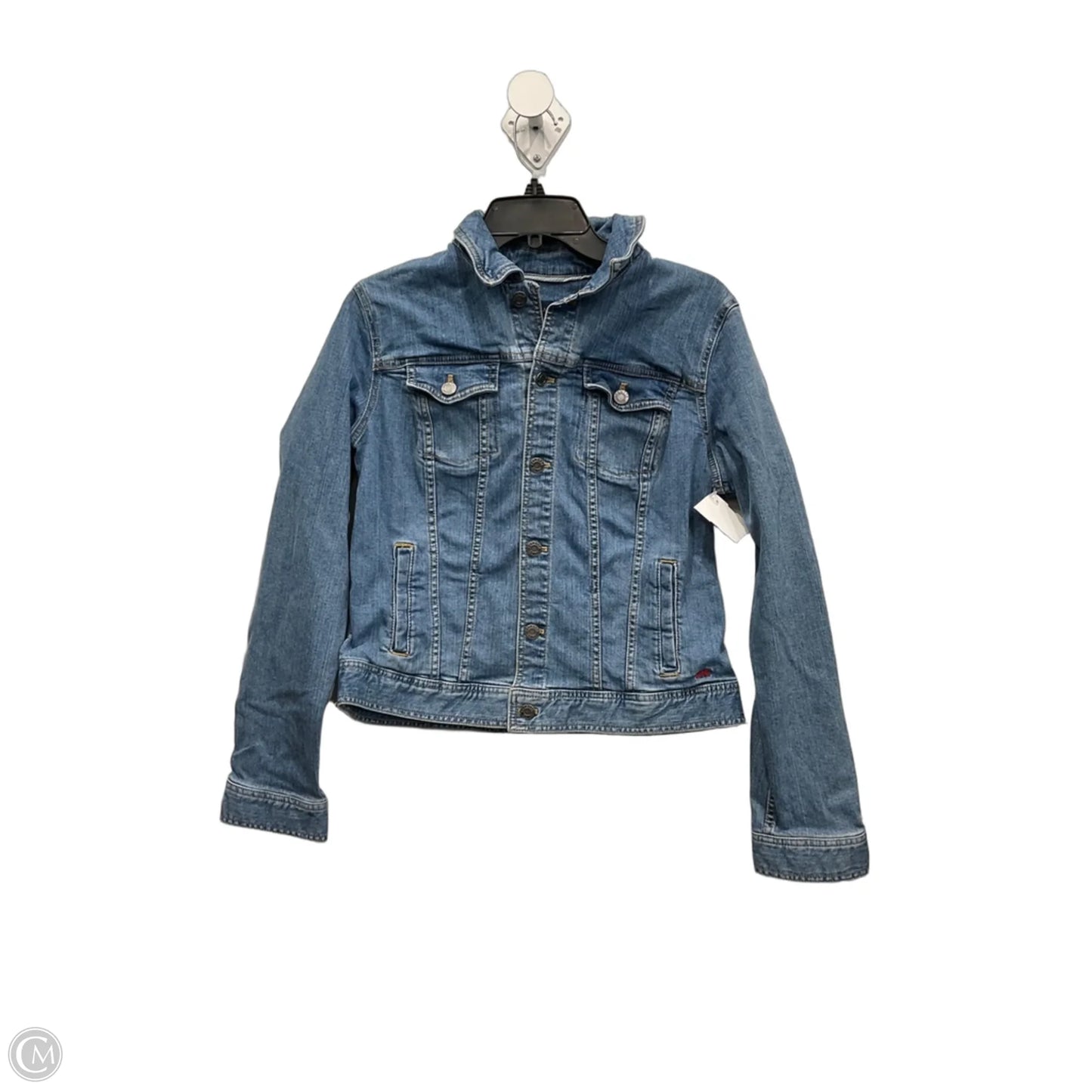 Jacket Denim By Talbots In Blue, Size: M