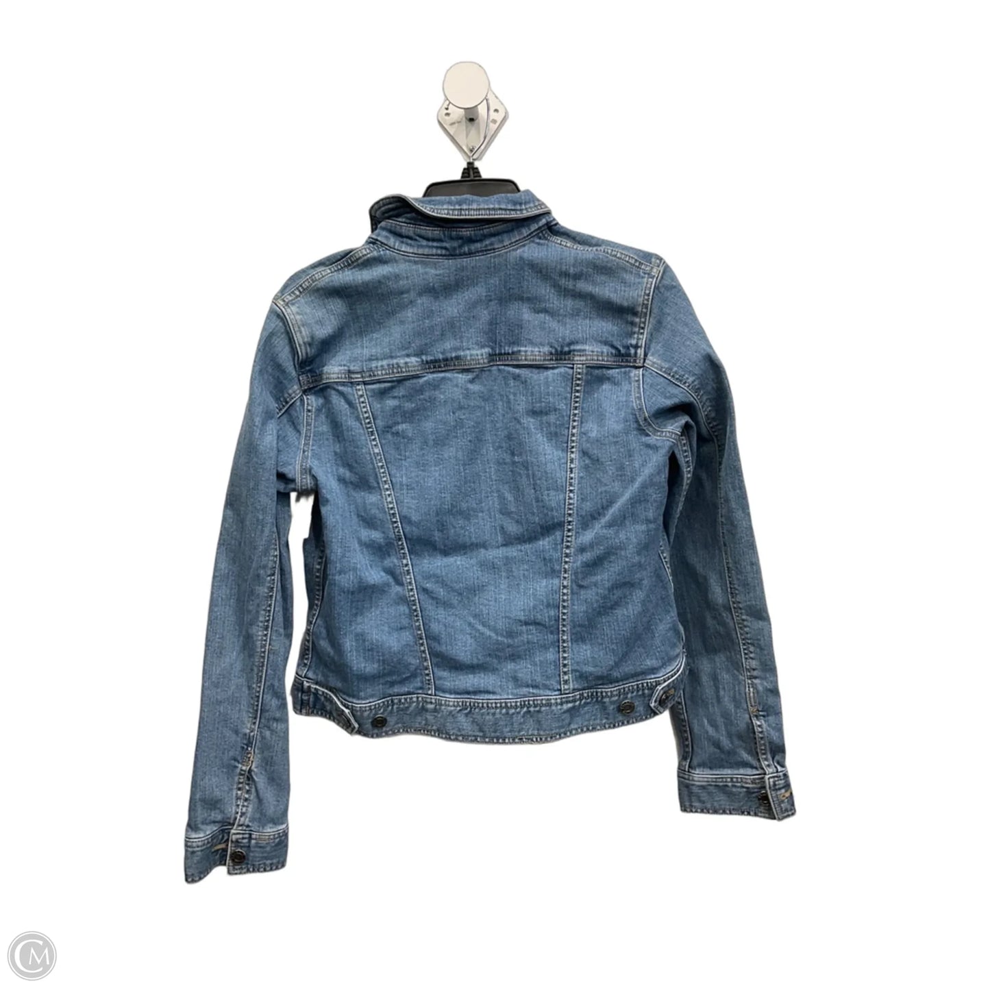 Jacket Denim By Talbots In Blue, Size: M