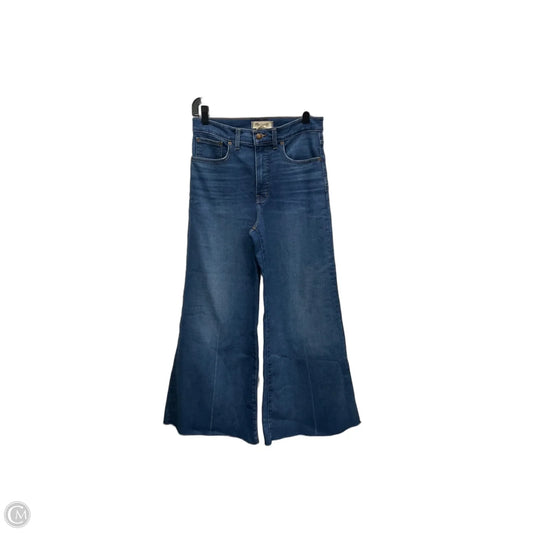 Jeans Wide Leg By Madewell In Blue, Size: 28