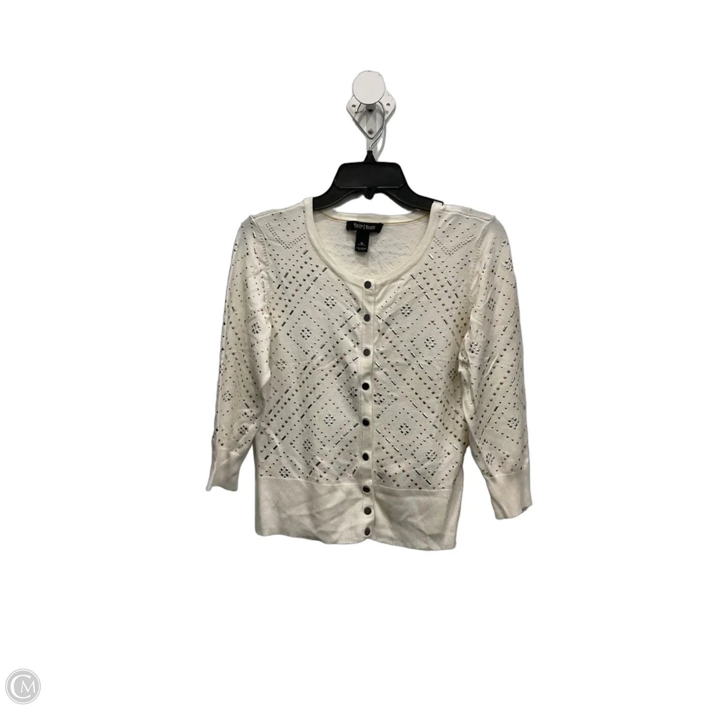 Cardigan By White House Black Market In White, Size: M