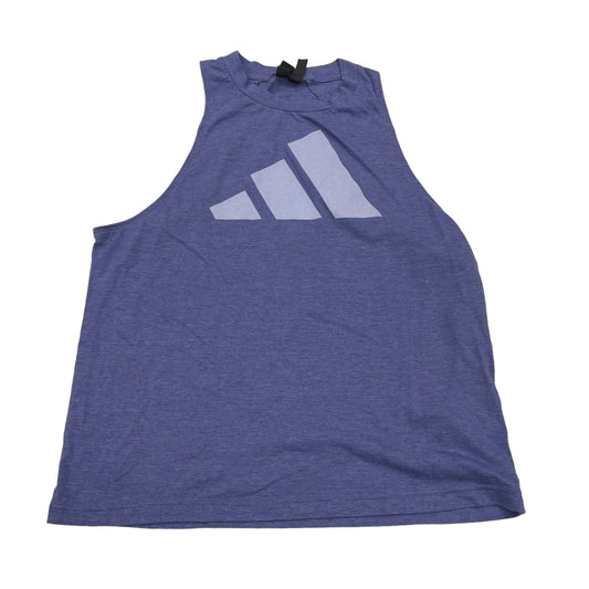 BLUE ADIDAS ATHLETIC TANK TOP, Size L