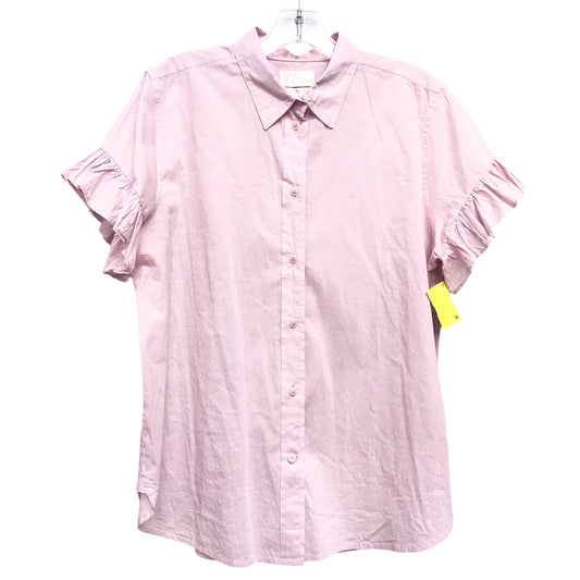 Top Ss By J. Crew In Pink, Size:L
