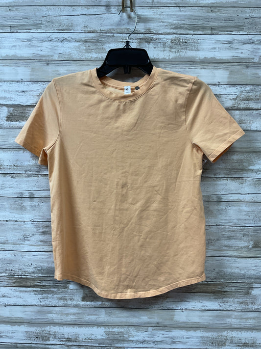 Athletic Top Ss By Lululemon In Orange, Size:4