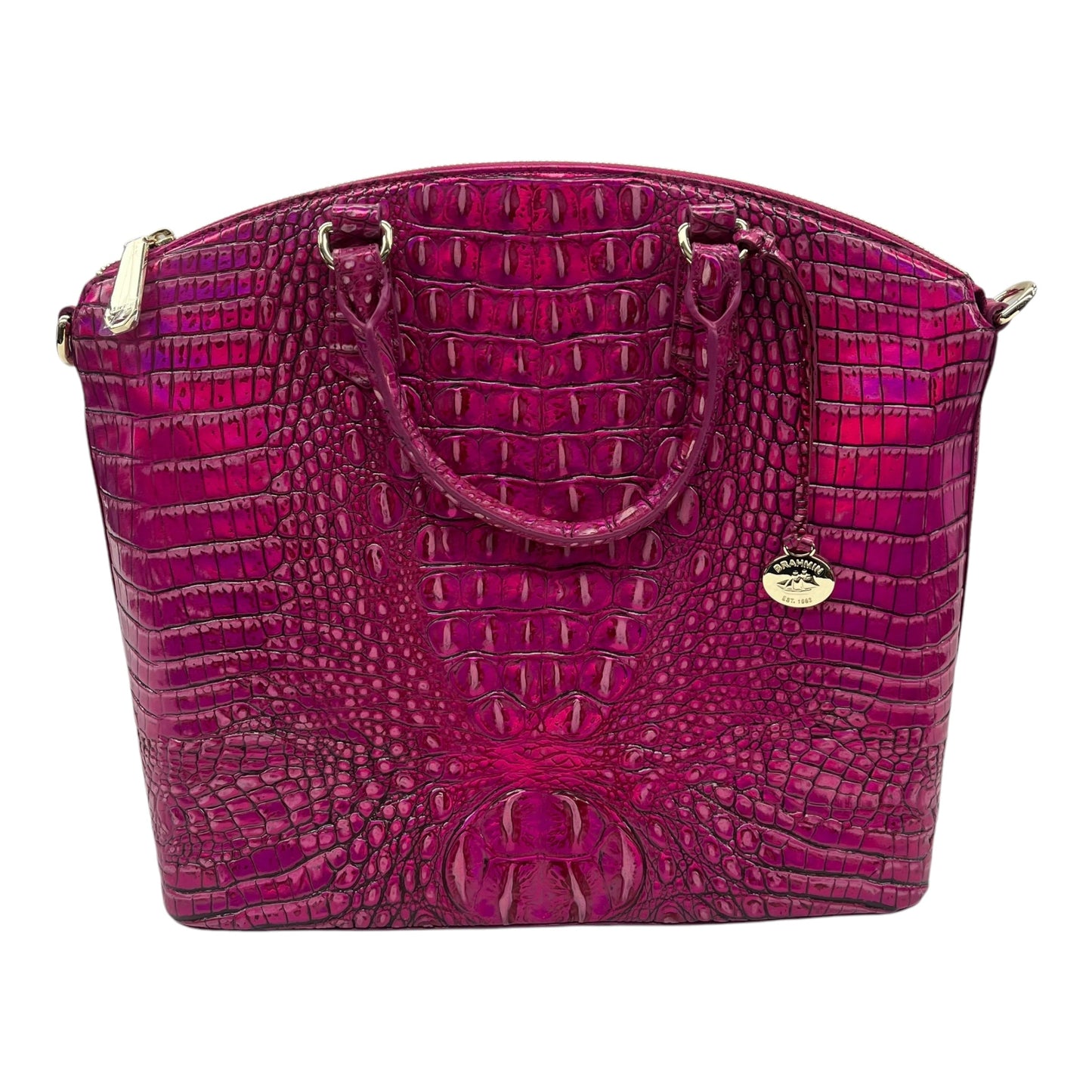 Handbag Designer By Brahmin In Pink, Size:Large