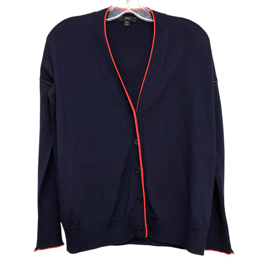 Sweater Cardigan By J. Crew In Navy, Size:Xs