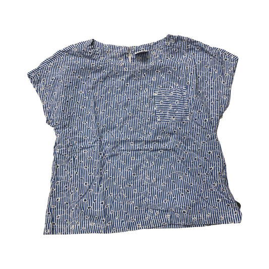 Top Ss By Liz Claiborne In Blue & White, Size:L