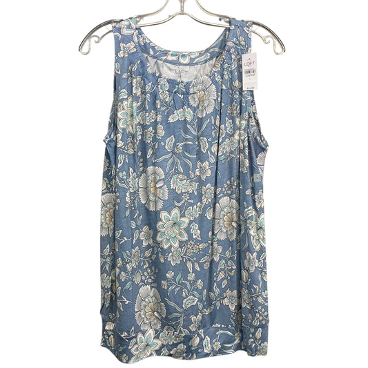 Top Sleeveless By Loft In Blue, Size:L