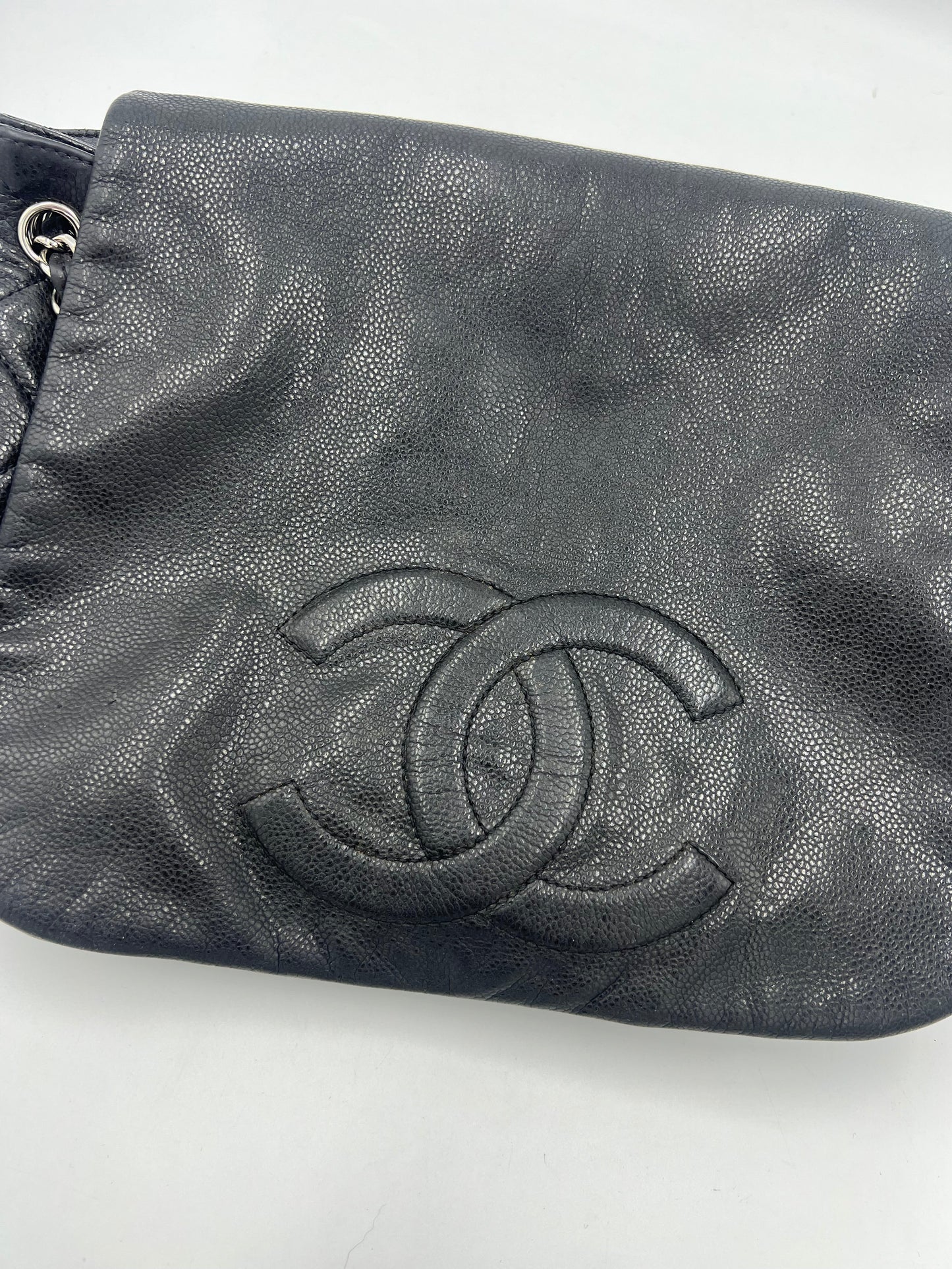 Chanel Caviar Leather Timeless CC Flap Handbag