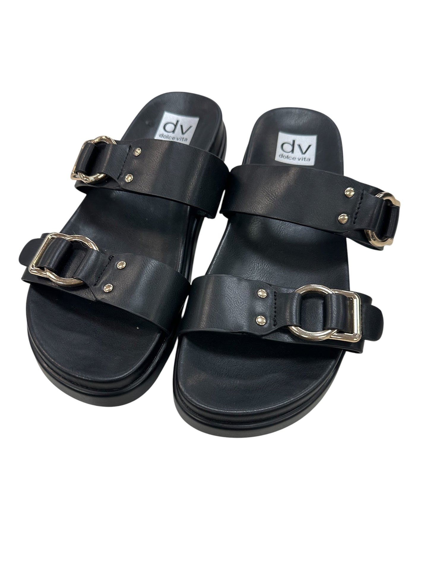Sandals Flats By Dolce Vita In Black, Size:9