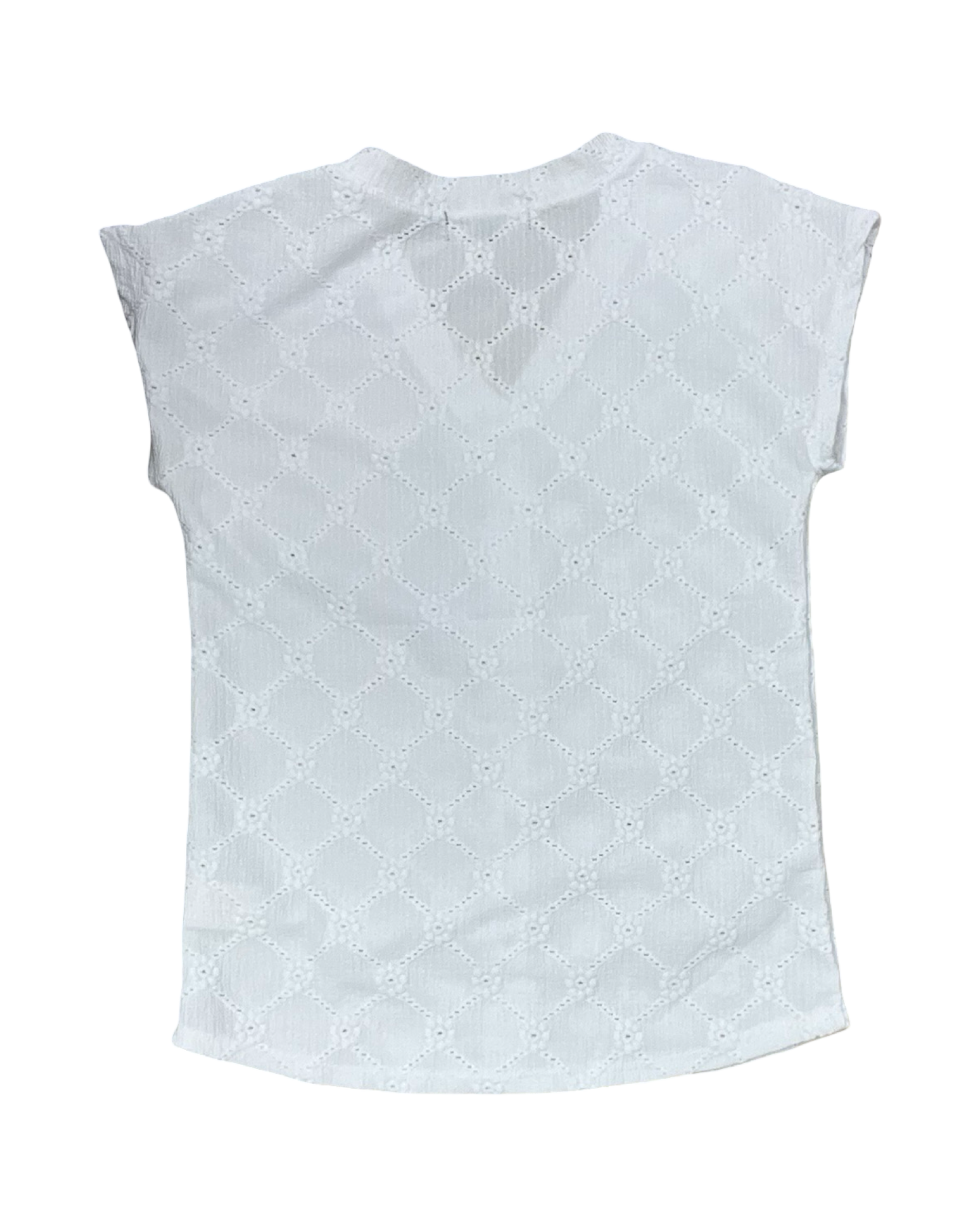 Top Sleeveless By Clothes Mentor In White, Size:S