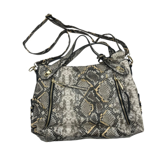 Handbag By Jessica Simpson In Snakeskin Print, Size:Medium