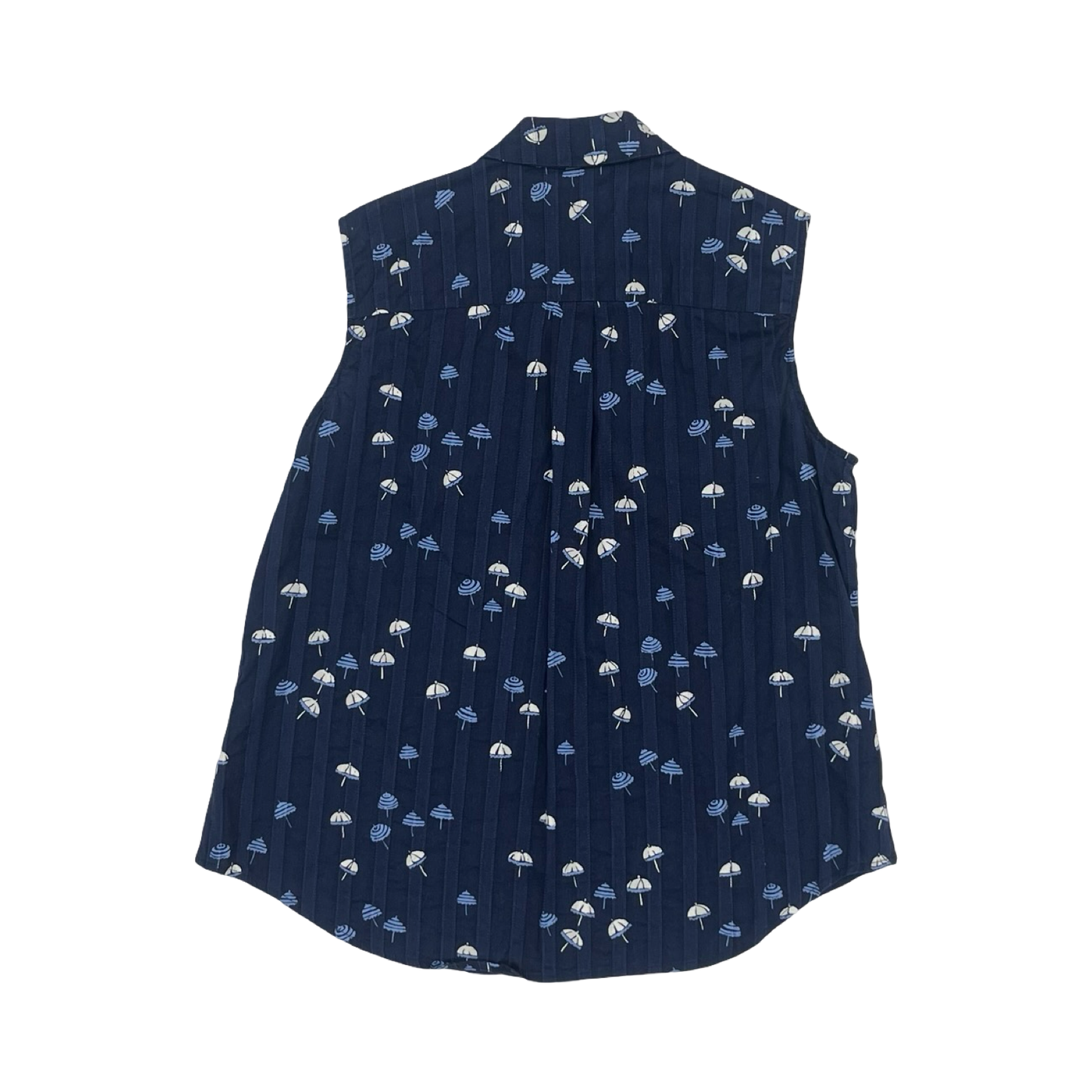 Blouse Sleeveless By Nine West Apparel In Blue, Size:L