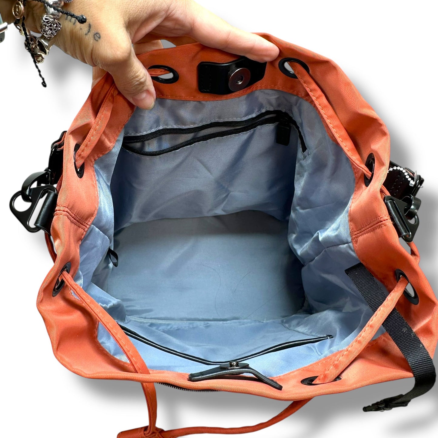 THE BUCKET BAG - TERRACOTTA By IHKWIP, Size: Medium