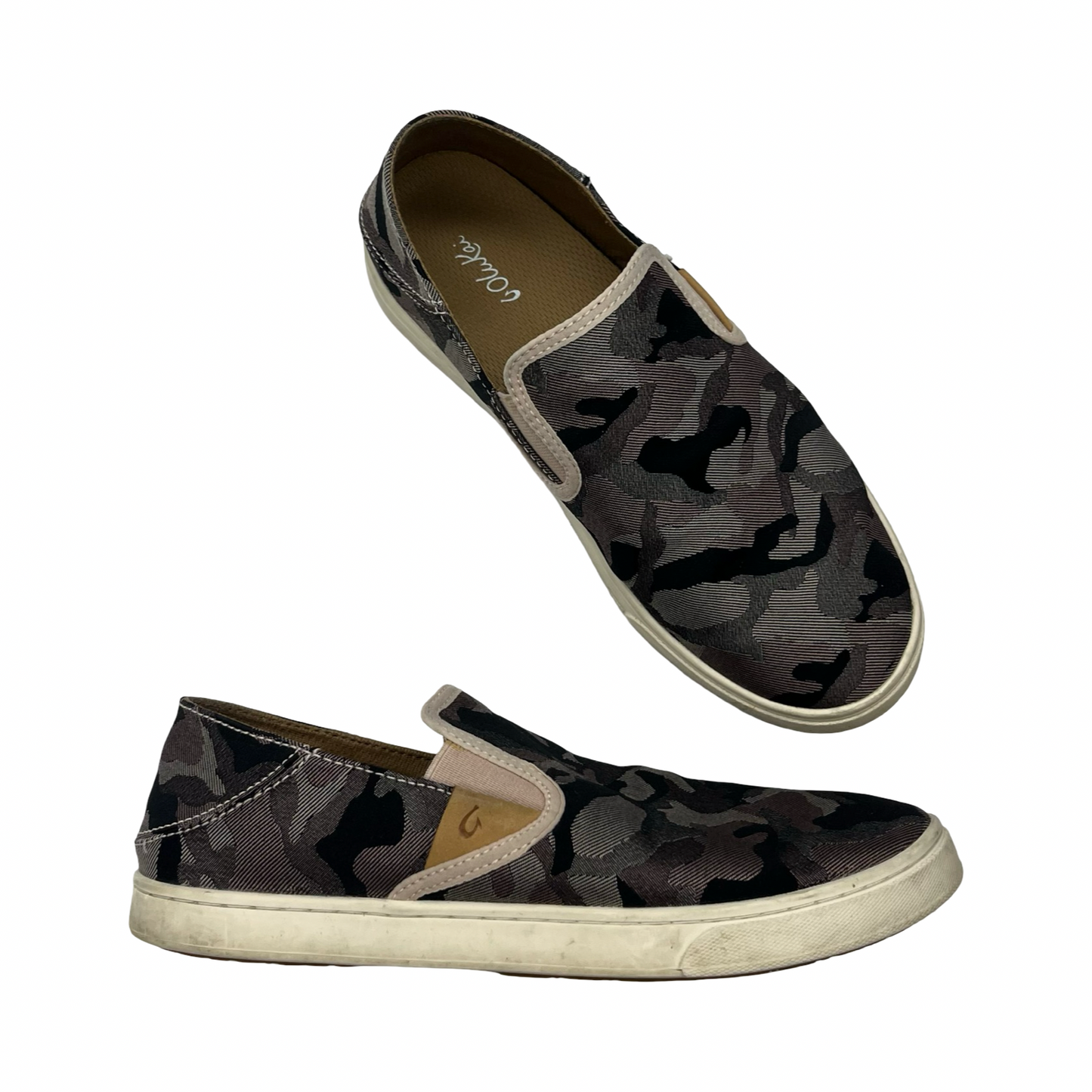 Shoes Flats By Olukai In Grey & Pink, Size:8.5