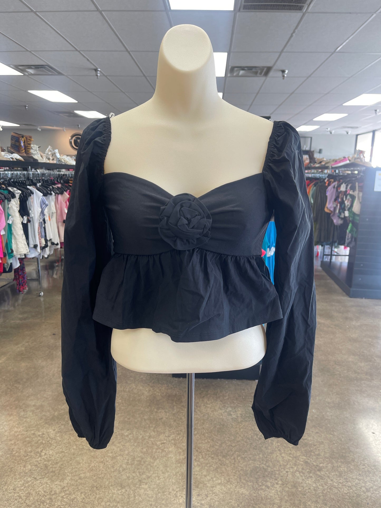 Top Ls By Clothes Mentor In Black, Size:S