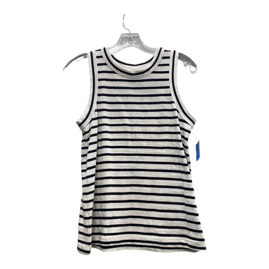 Top Sleeveless By Loft In Black & White, Size:S