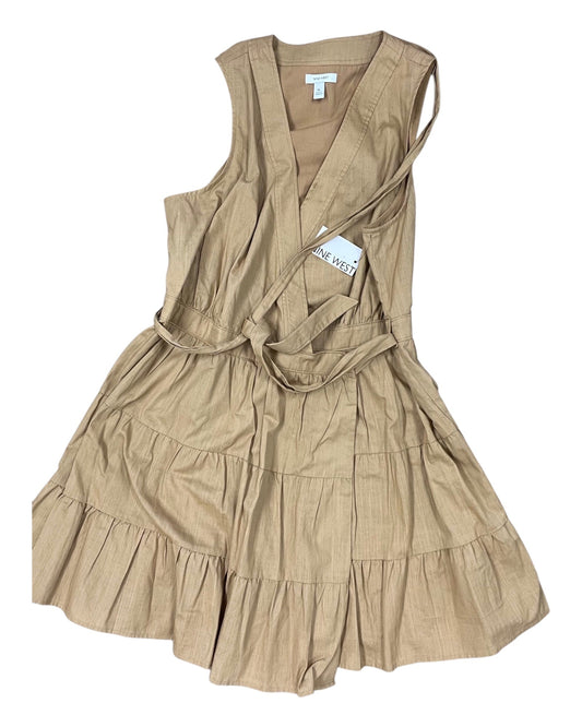 Dress Casual Midi By Nine West In Tan, Size:Xl