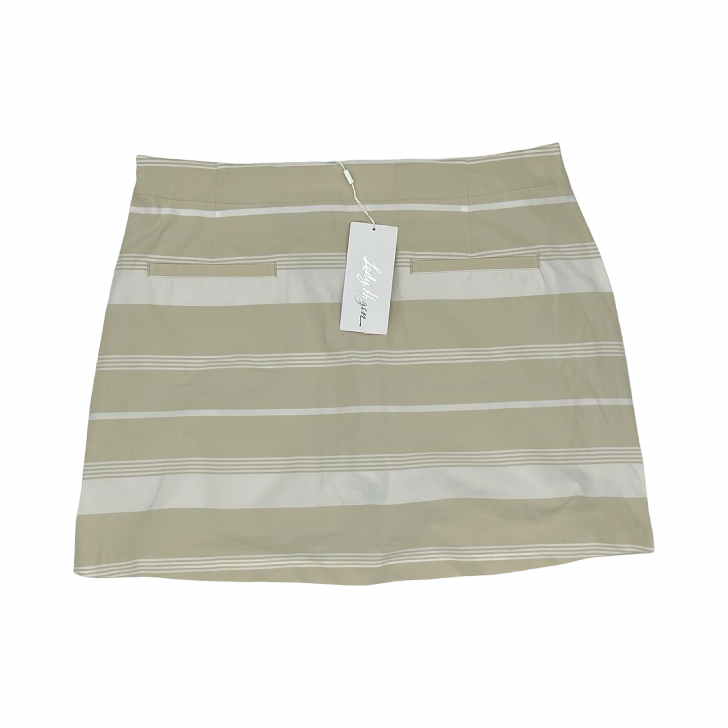 Athletic Skort By Lady Hagen In Tan & White, Size:L