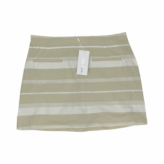 Athletic Skort By Lady Hagen In Tan & White, Size:L