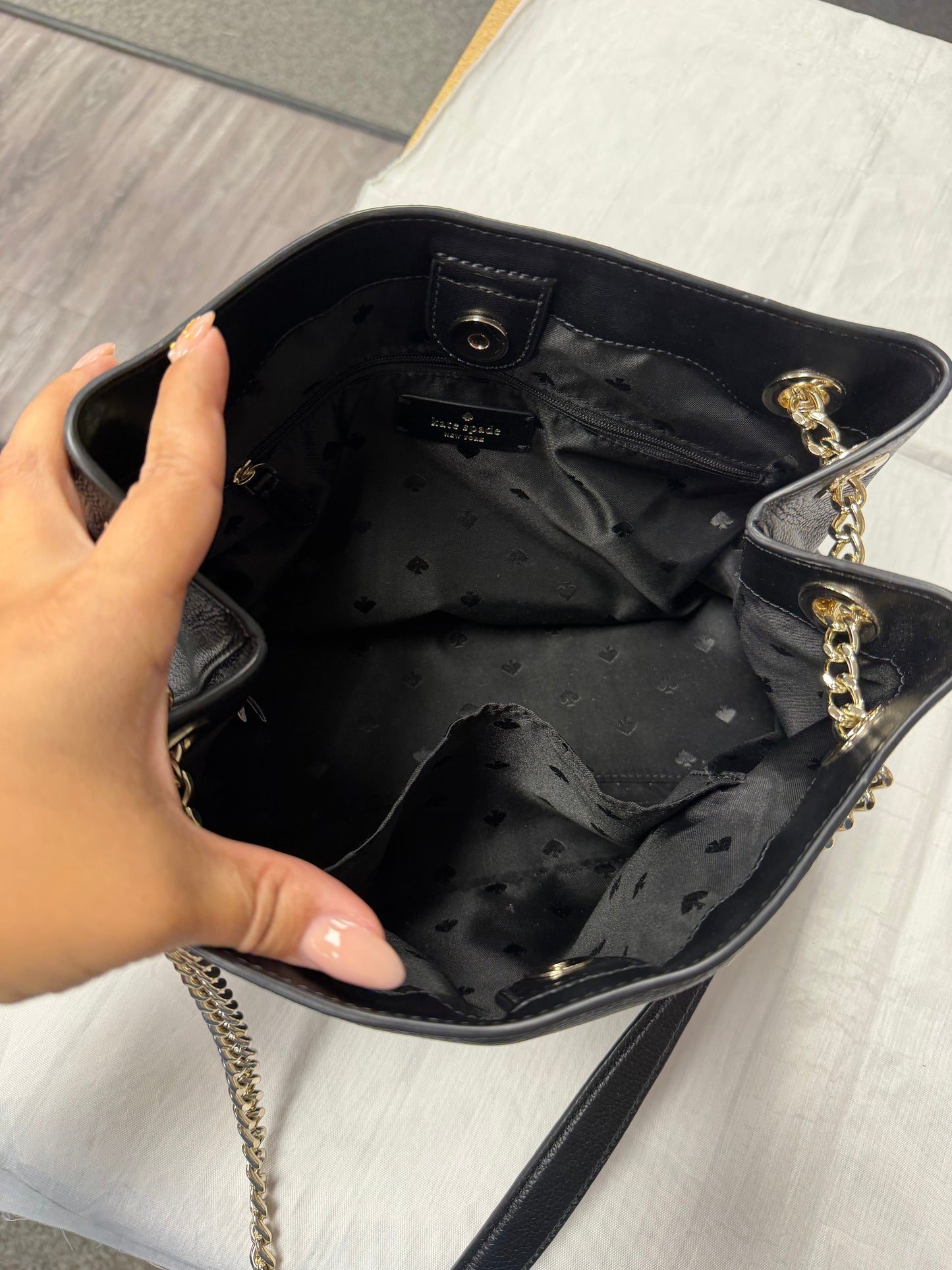 Crossbody Designer By Kate Spade In Black, Size:Medium
