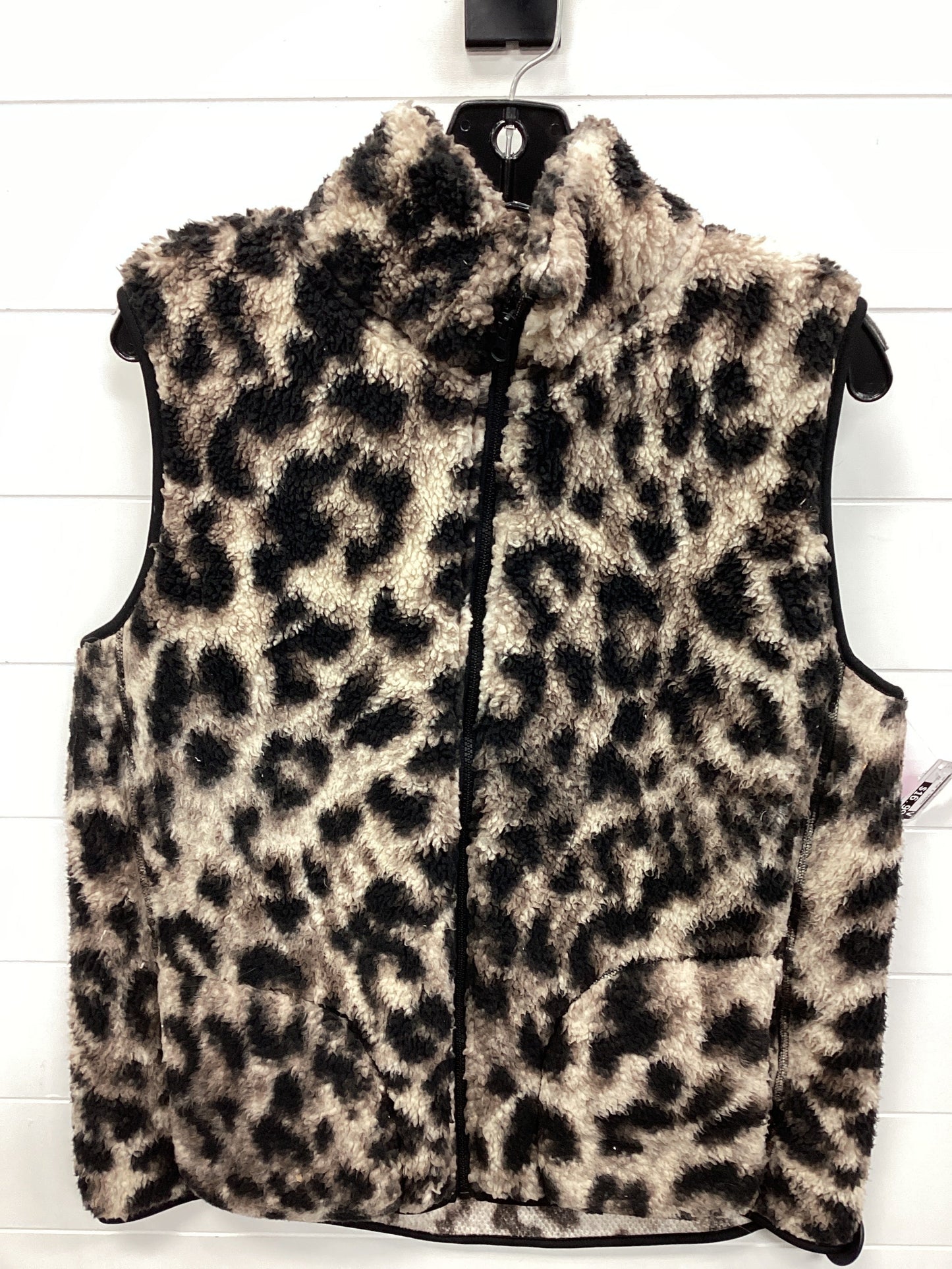 Vest Faux Fur & Sherpa By Cmc In Brown, Size:L