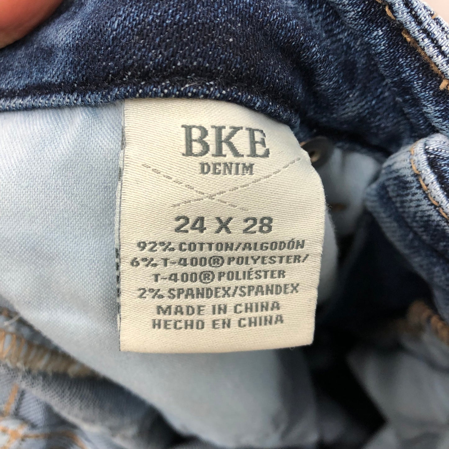 Jeans Straight By Bke In Blue Denim, Size:0