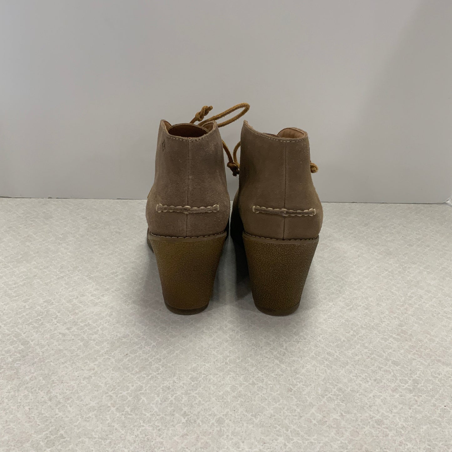 Boots Ankle Heels By Sperry In Brown, Size: 9