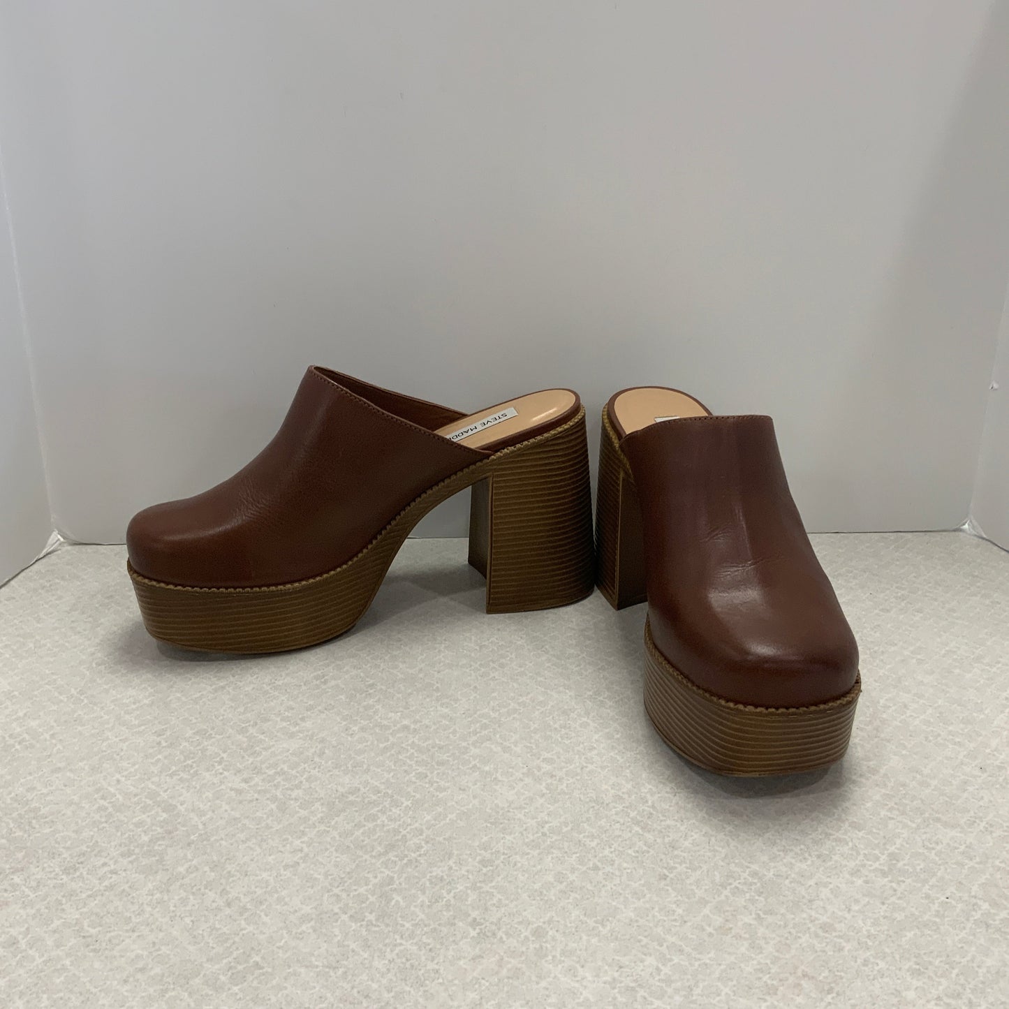 Shoes Heels Block By Steve Madden In Brown, Size: 10