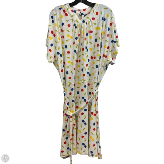 Dress Casual Midi By Modcloth In Cream, Size: 2x