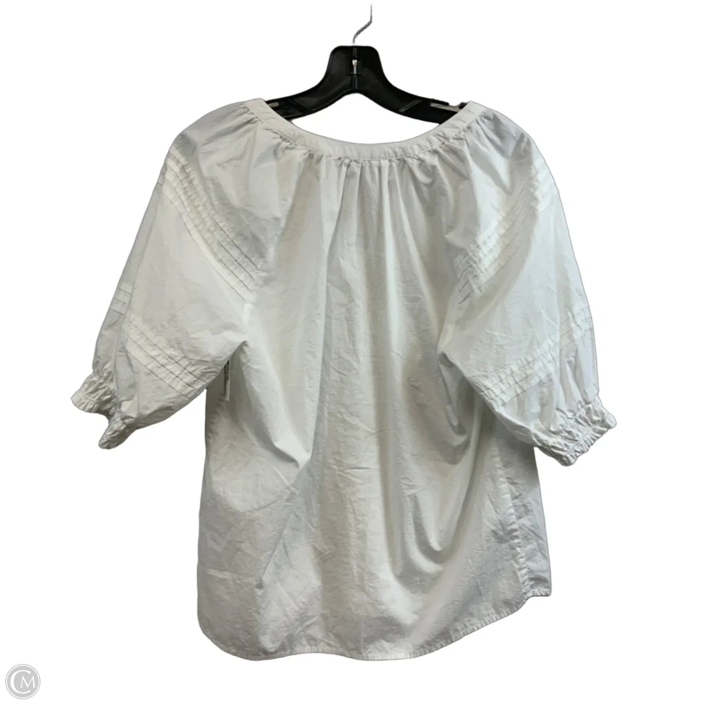 Top 3/4 Sleeve By Chicos In White, Size: S