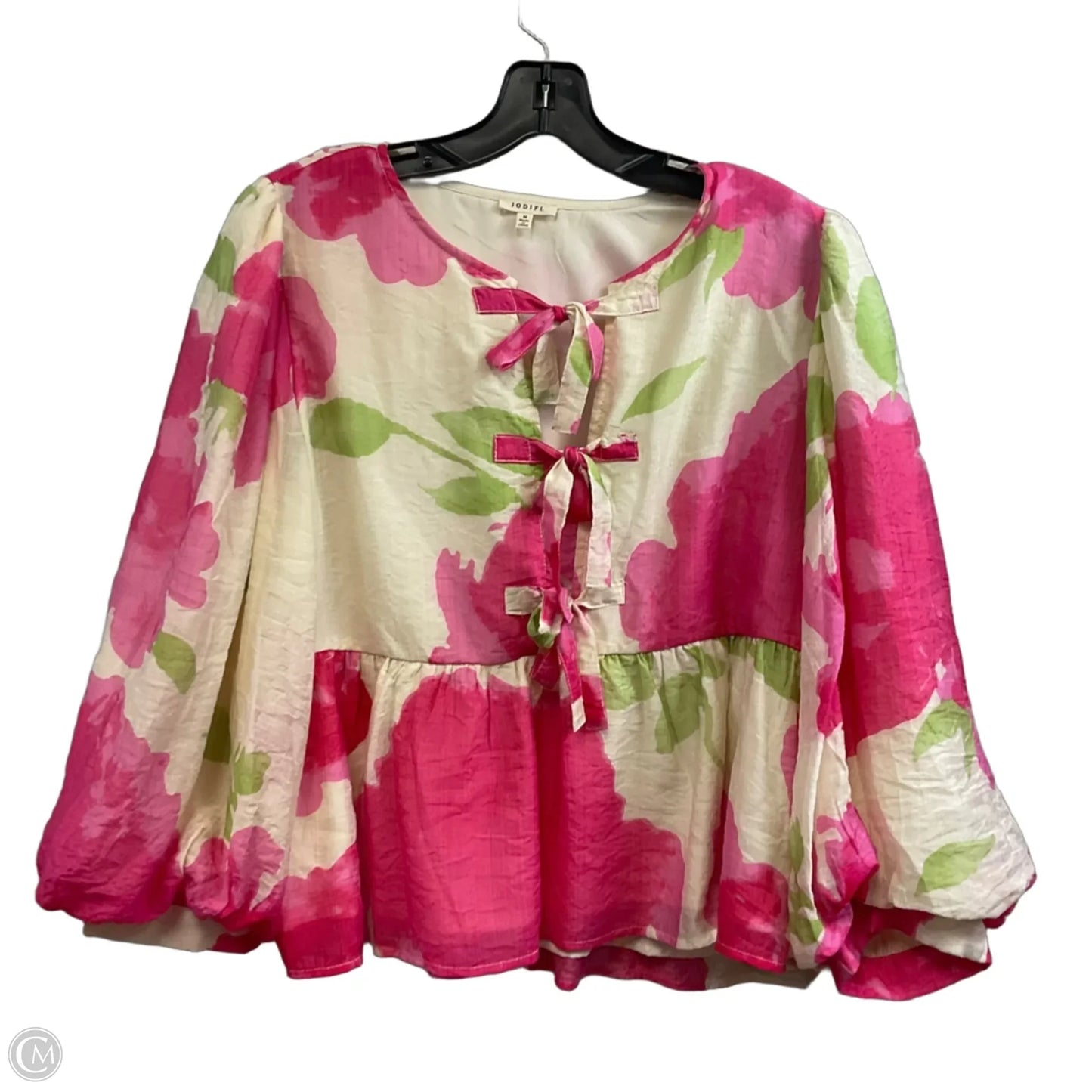 Top Long Sleeve By Jodifl In Pink, Size: M