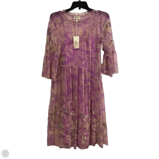 Dress Casual Midi By Johnny Was In Pink, Size: S
