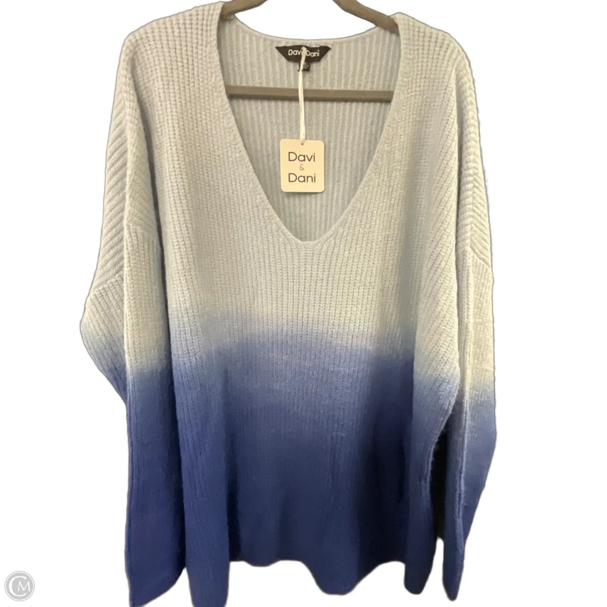 Sweater By Davi & Dani In Blue, Size: 3x