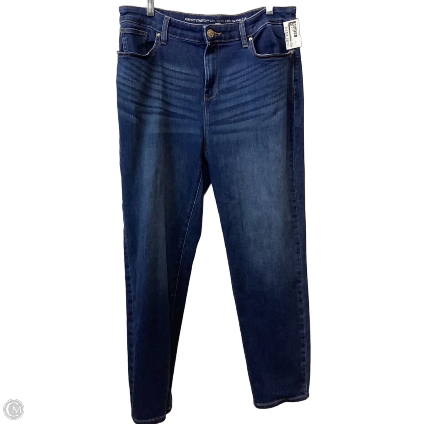 Jeans Cropped By Chicos In Blue Denim, Size: 10
