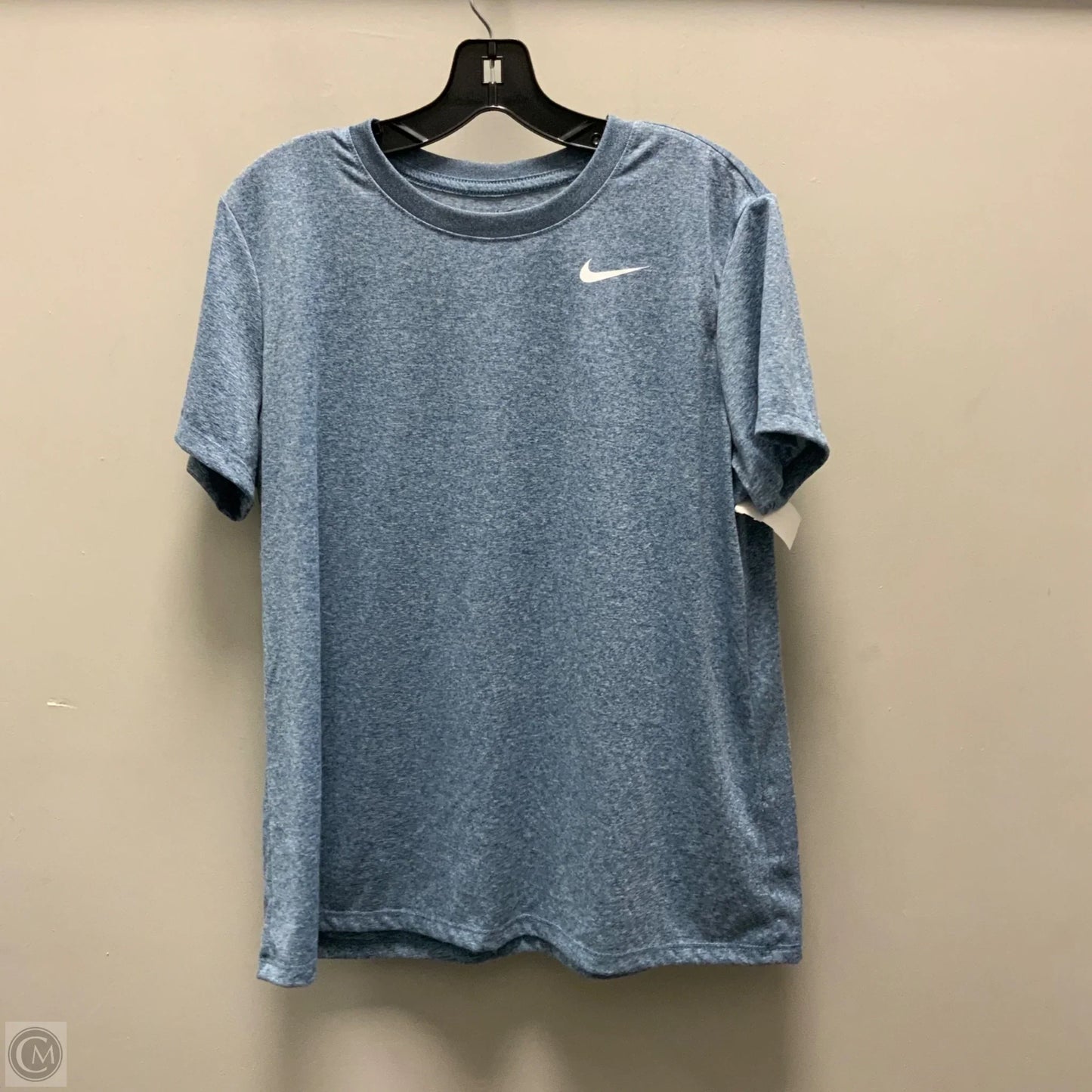Athletic Top Short Sleeve By Nike In Blue, Size: Xl