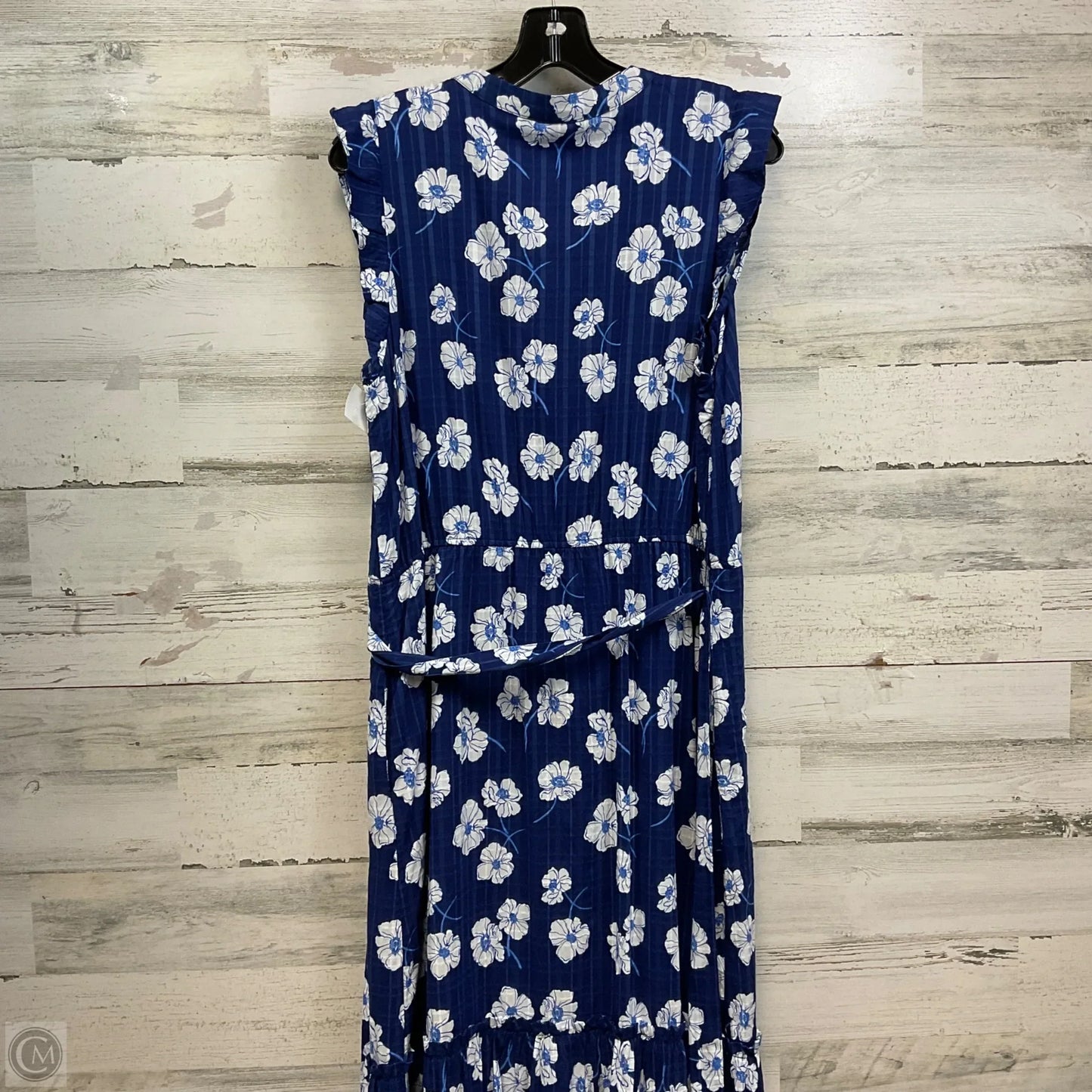 Dress Casual Maxi By Draper James In Blue & White, Size: L