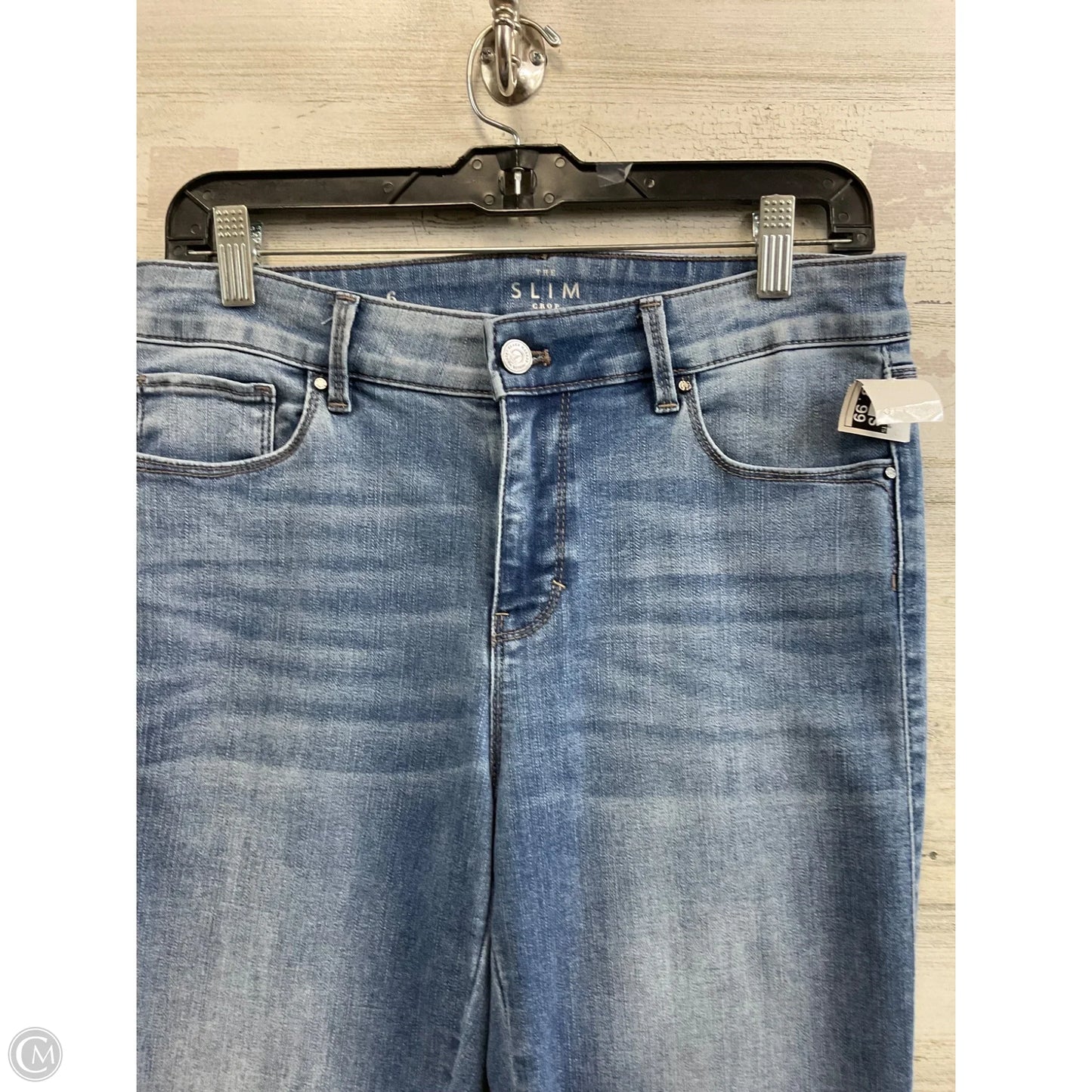 Jeans Cropped By White House Black Market In Blue Denim, Size: 6