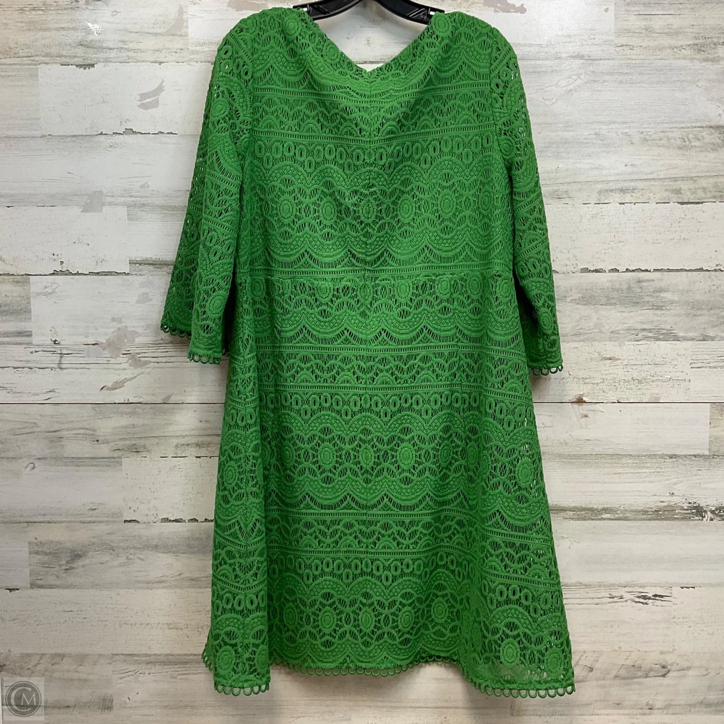 Dress Casual Midi By Chicos In Green, Size: L