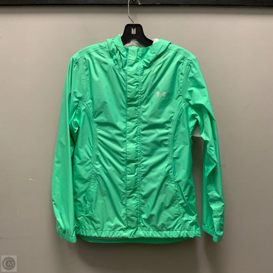 Jacket Windbreaker By Under Armour In Green, Size: S