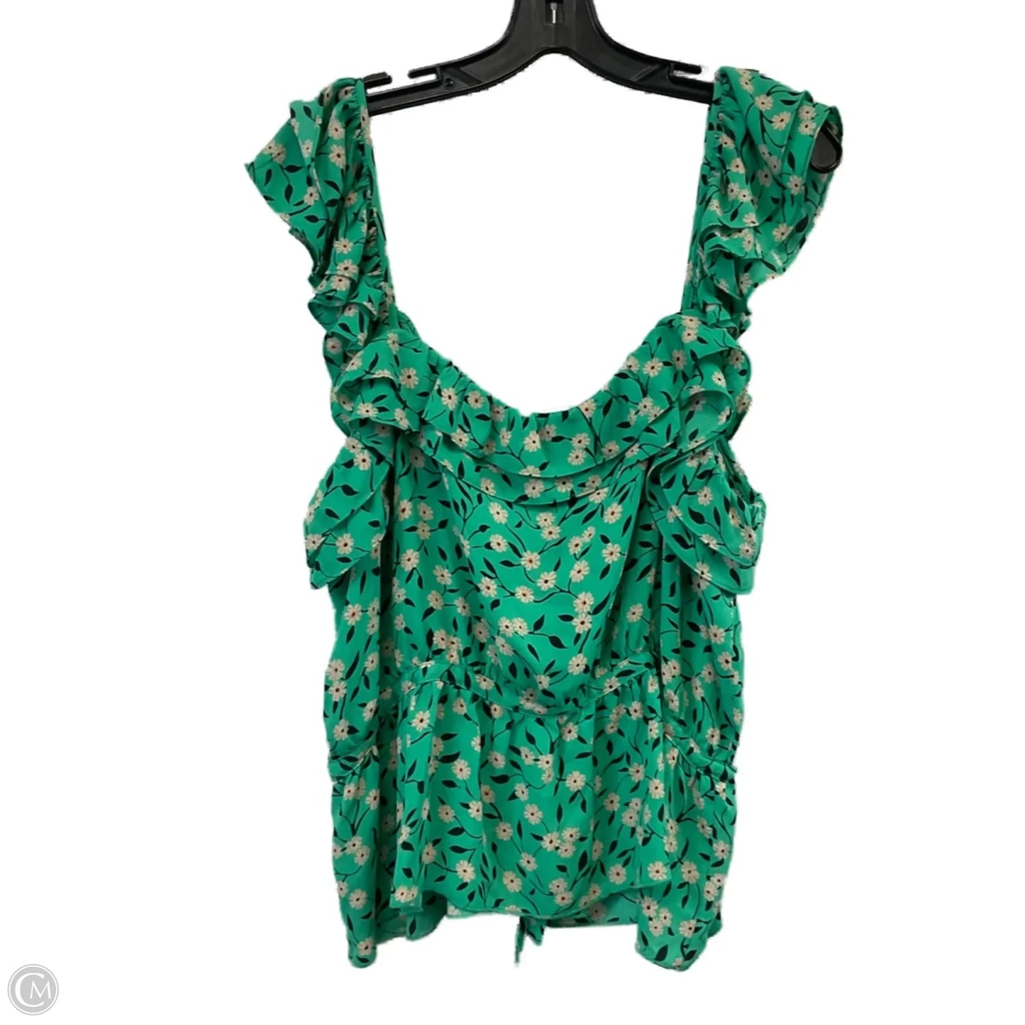 Top Sleeveless By Cabi In Green, Size: Xl