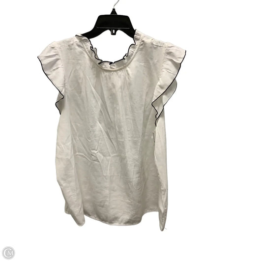 Top Sleeveless By Ann Taylor In White, Size: Xxl