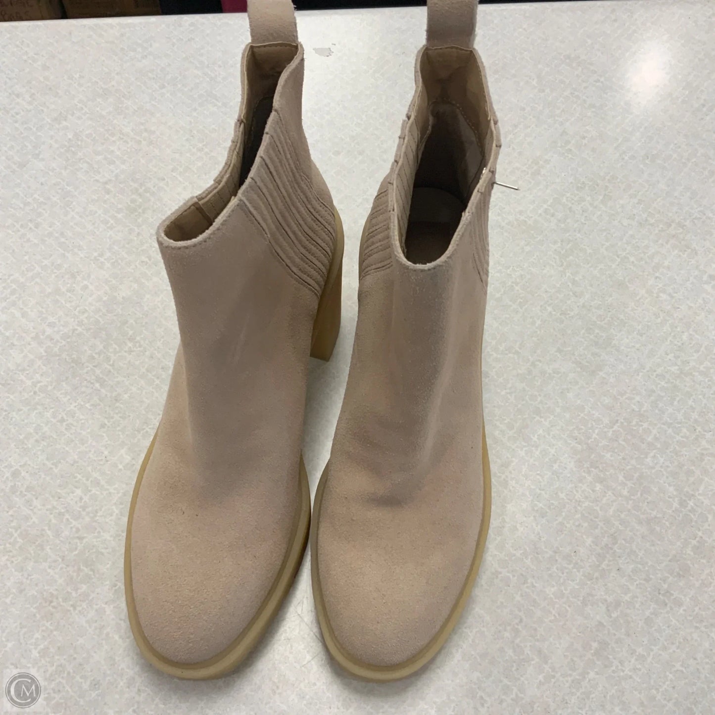 Boots Ankle Heels By Dolce Vita In Tan, Size: 9.5
