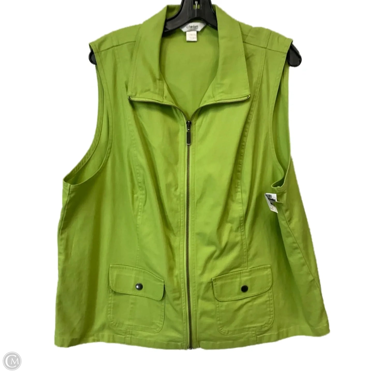 Vest Other By Cj Banks In Green, Size: 1x