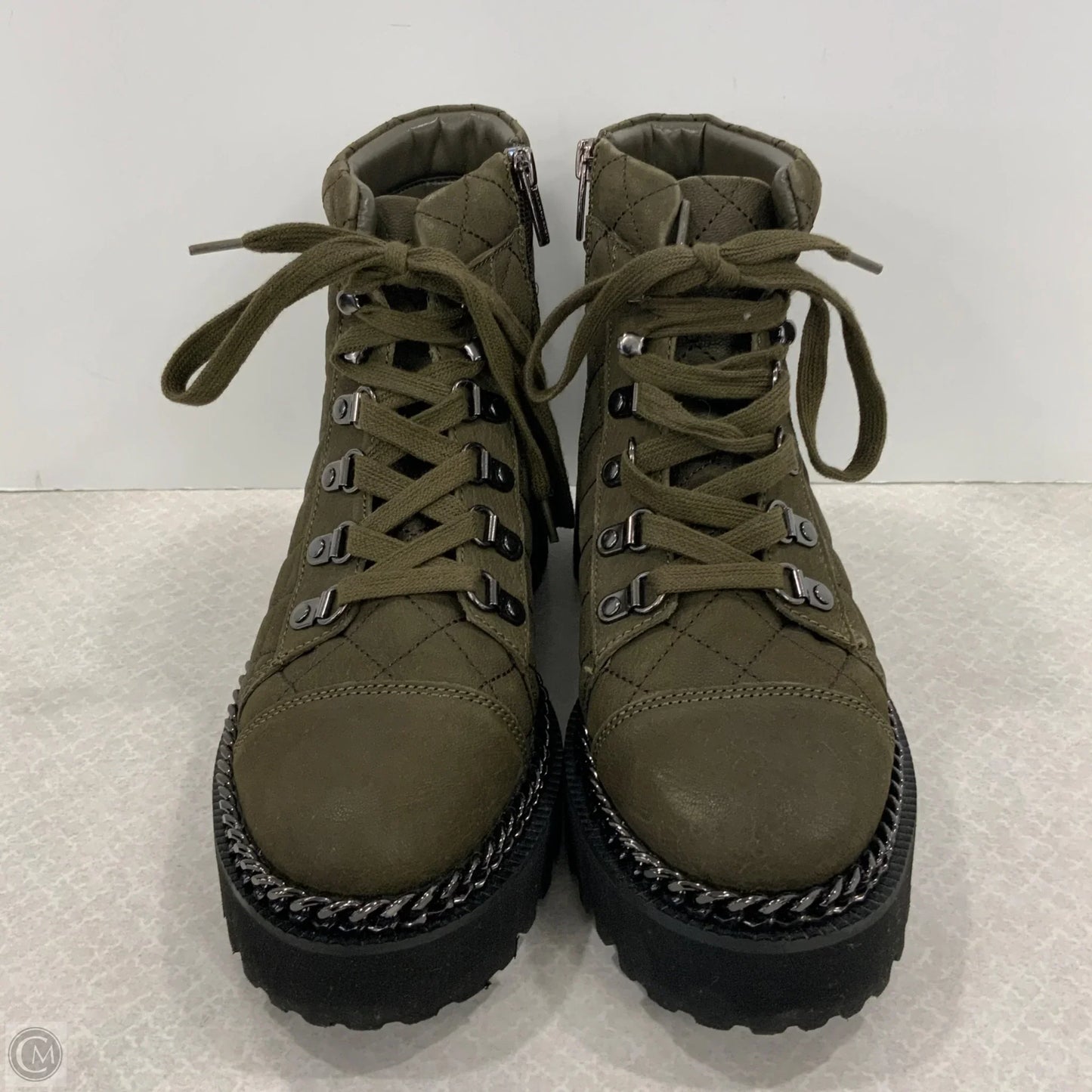Boots Combat By Vince Camuto In Green, Size: 8.5